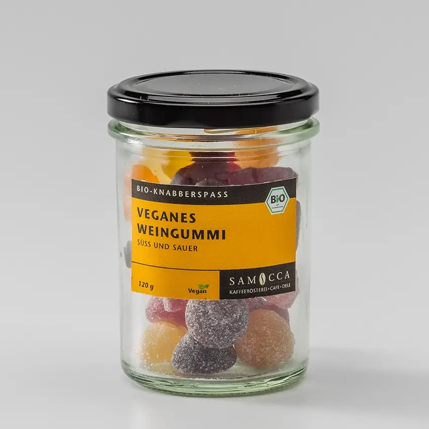 SAMOCCA Weingummi süß und sauer, vegan, 120g
