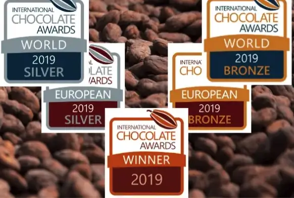 Siegel und Auszeichnungen der Chocolate Awards in den Jahren 2019