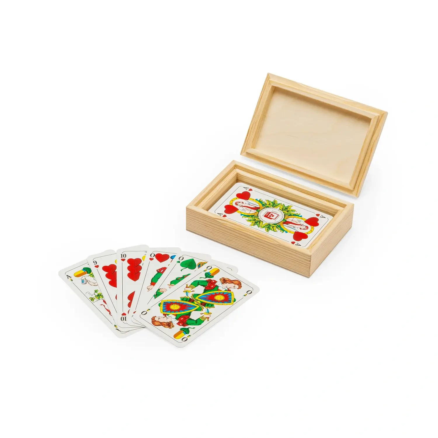 Kartenbox mit Spielkarten