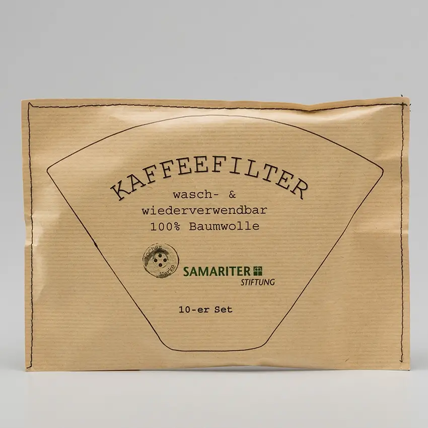 Verpackung der Kaffeefilter: Wasch- & Wiederverwendbar, 100% Baumwolle